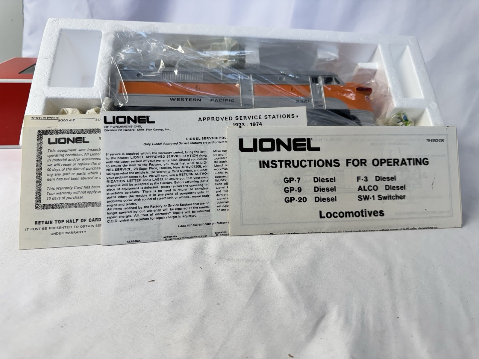 Lionel Western Pacific Alco AB set 6-8361, 8362