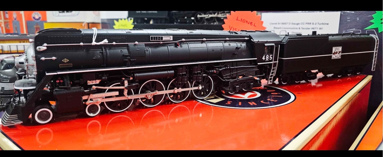 Lionel 6-38080 TMCC Western Pacific Scale 4-8-4 GS-64 Loco & Tender #485 IN Box