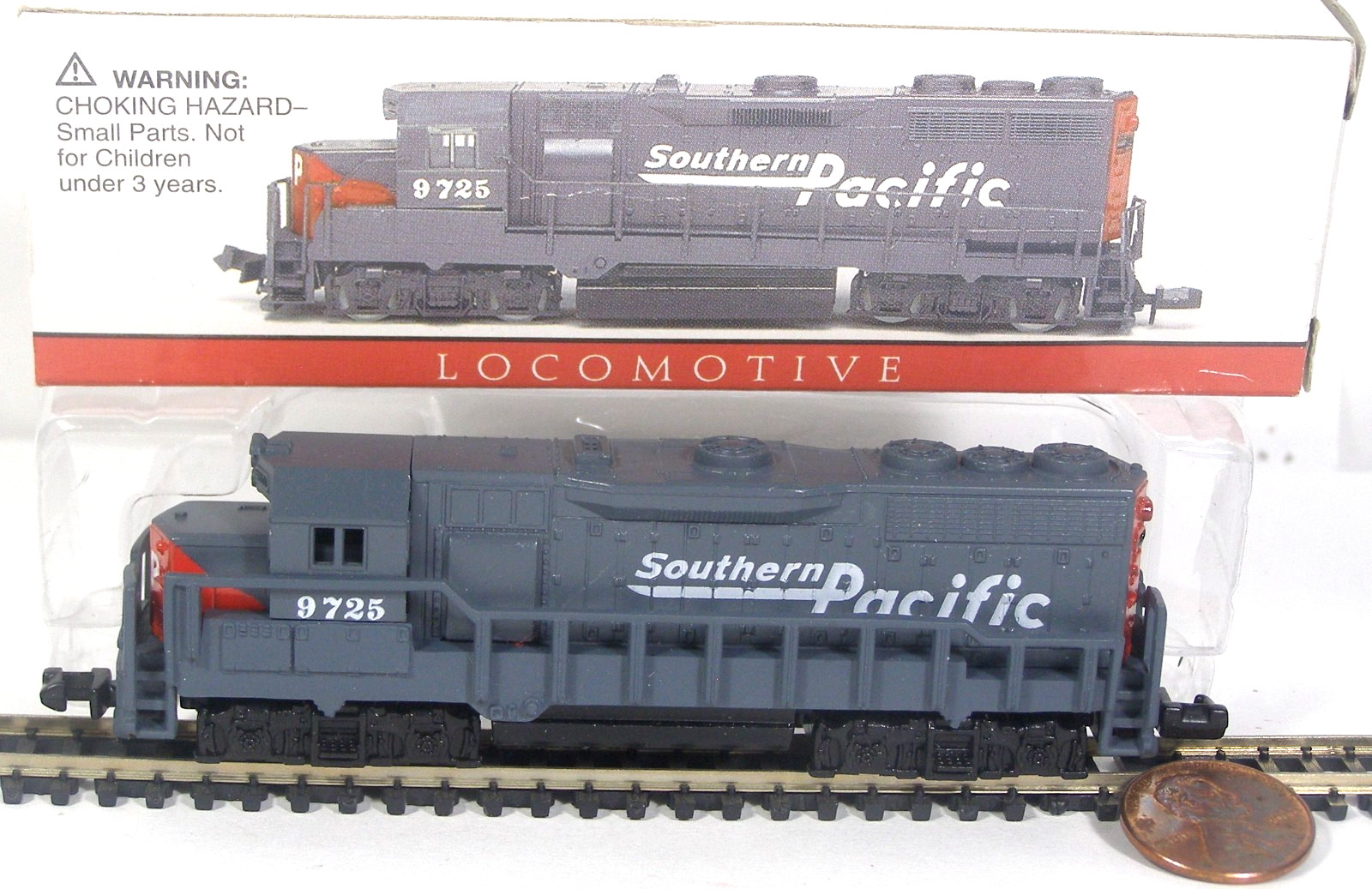 Southern Pacific Model RR N Locomotive Dummy 9725 High Speed Metal #418 TVW