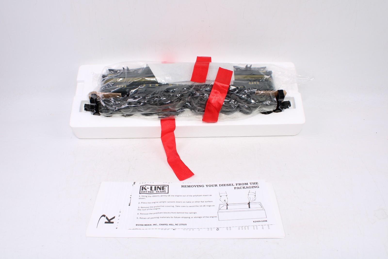 K-Line K2780-4892IC O Gauge KCC Exclusive PRR GG-1 Locomotive #4892
