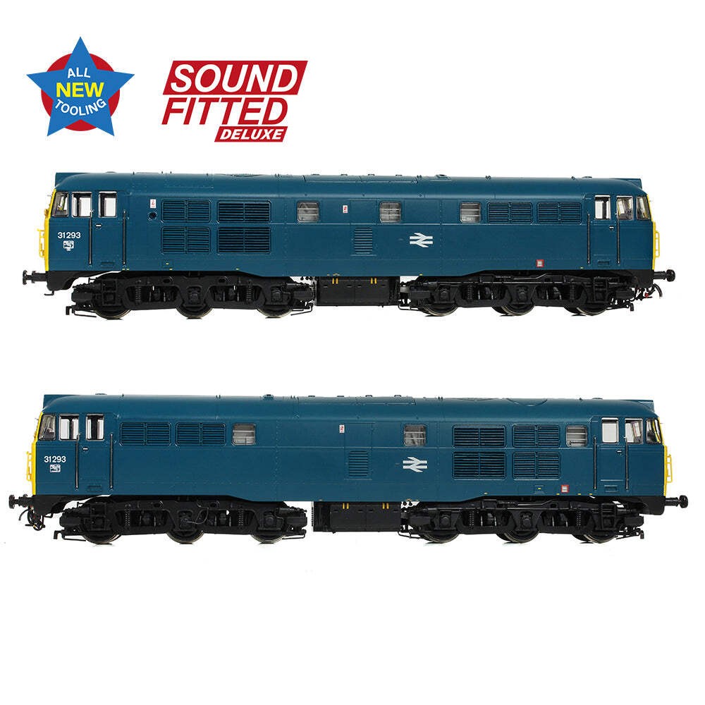 Bachmann 35-805ASFX OO Gauge Class 31/1 31293 BR Blue DCC SOUND DELUXE