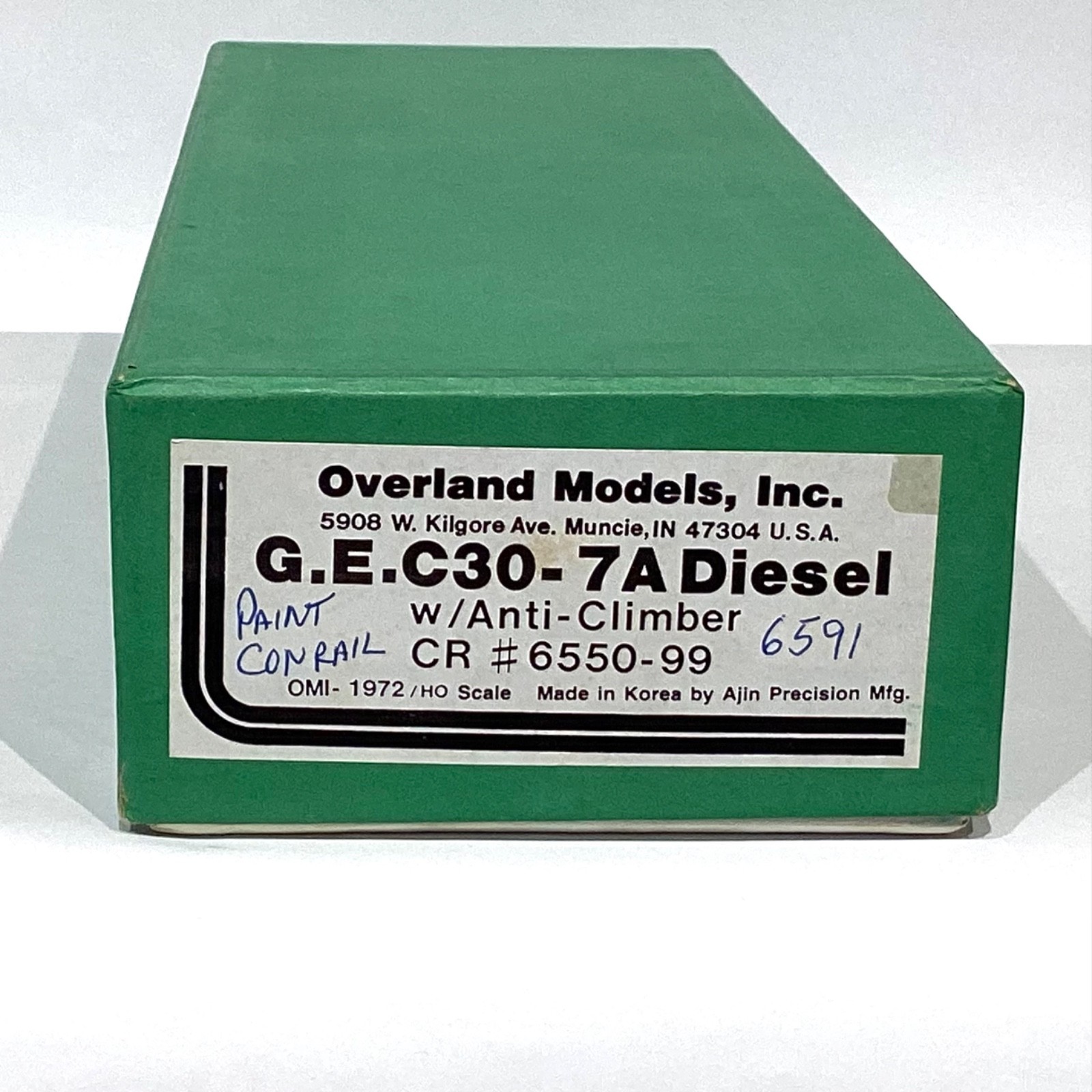 Overland Models HO Scale Brass GE Conrail C30-7 With Soundtraxx DCC/Sound