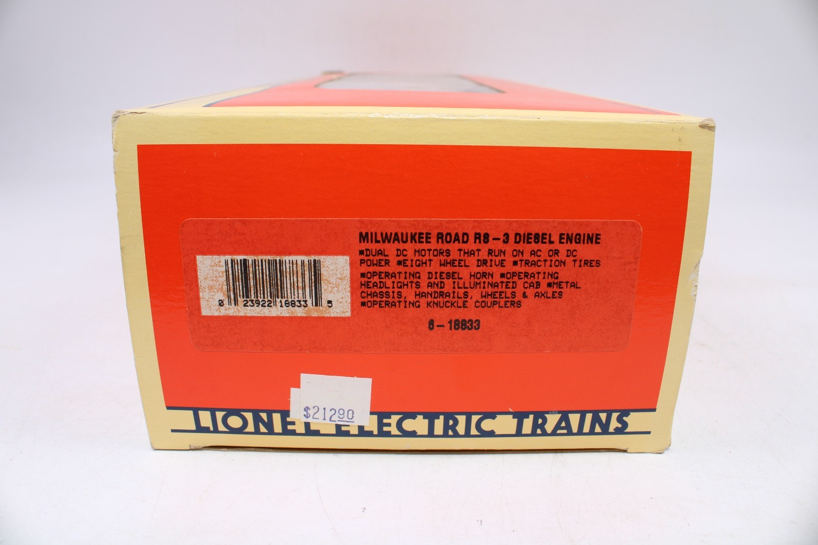 Lionel 6-18833 O Gauge RS-3 Diesel Locomotive Milwaukee Road #16A-RS w/Horn