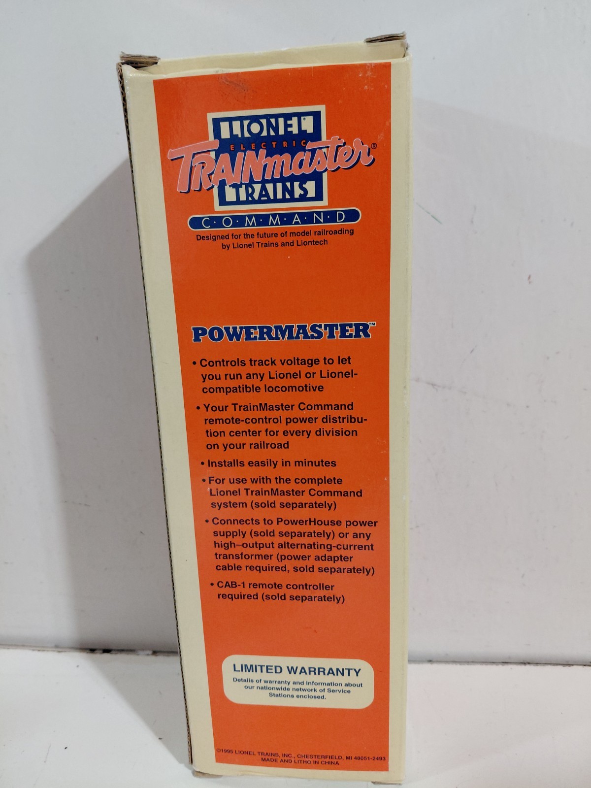 Lionel 6-12867 O Gauge Model Railroad Trainmaster Command Base w/Box