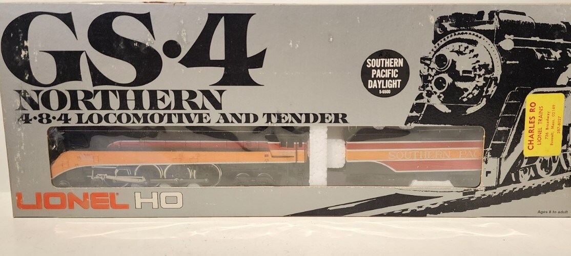 Lionel HO GS-4 Northern 4-8-4 Steam Locomotive Southern Pacific #4454