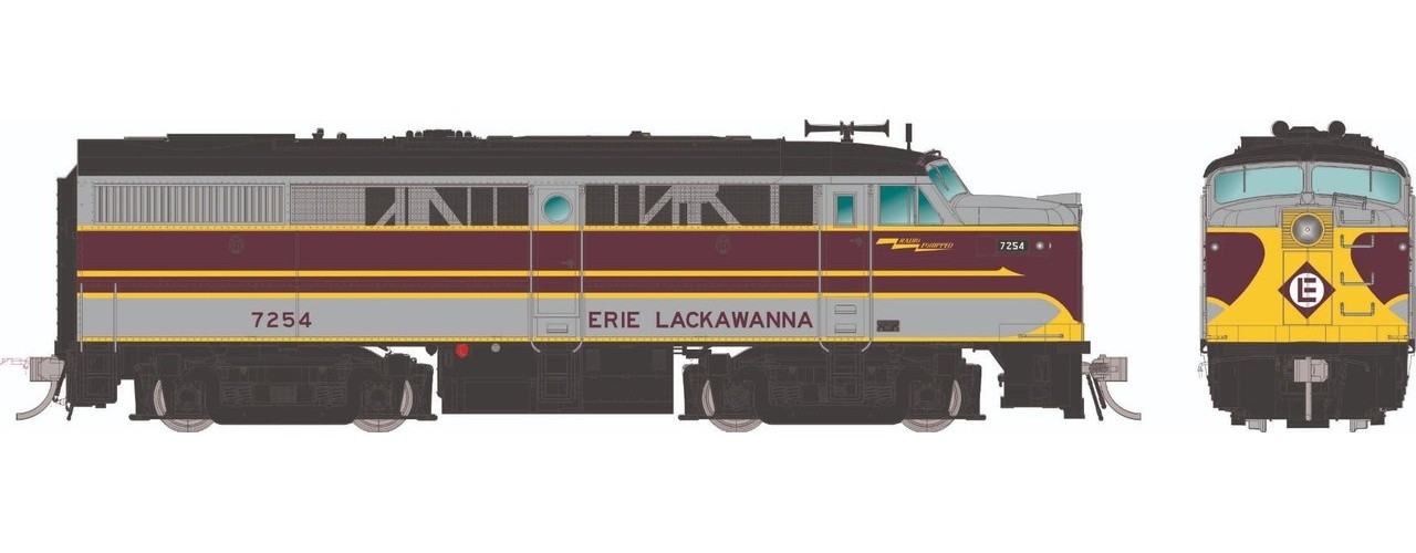 Rapido ~ HO Scale ~ Alco FA-1 ~ Erie Lackawanna #7271 ~ DC/Silent ~ 037046