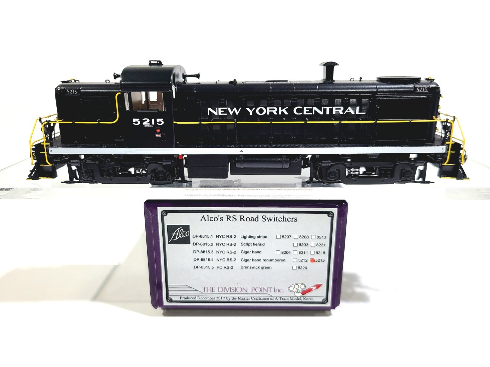 Division Point NYC Alco RS-2 New York Central #5215 HO Brass Model #DP-8815.4