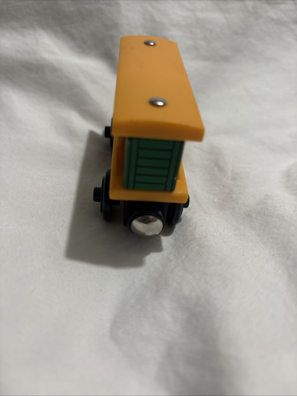 Thomas the Train & Friends Box Car Good Condition, Learning Curve. Yellow Green
