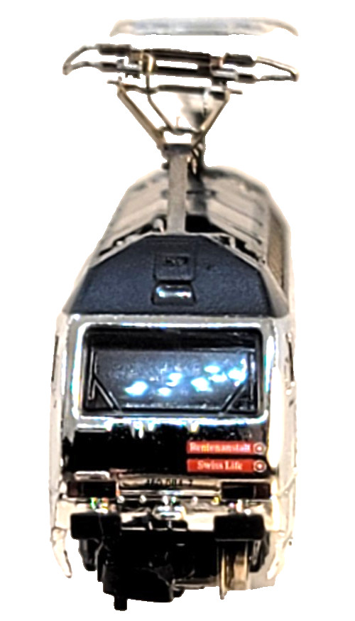 Z Marklin 88454 “Swisslife” SBB CFF Electric Loco 5-pole LED (tested) jewel case