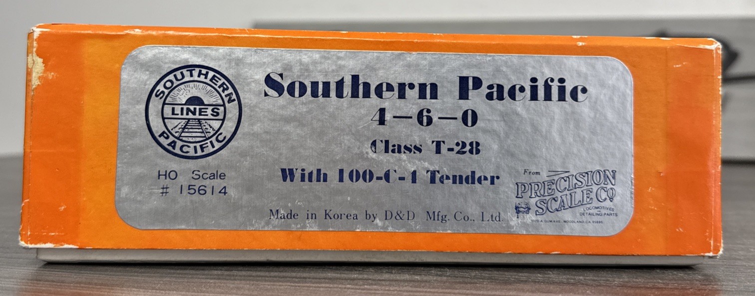 Precision Scale Co. HO Brass #PSC-15614 Ten Wheeler Southern Pacific 4-6-0 T-28