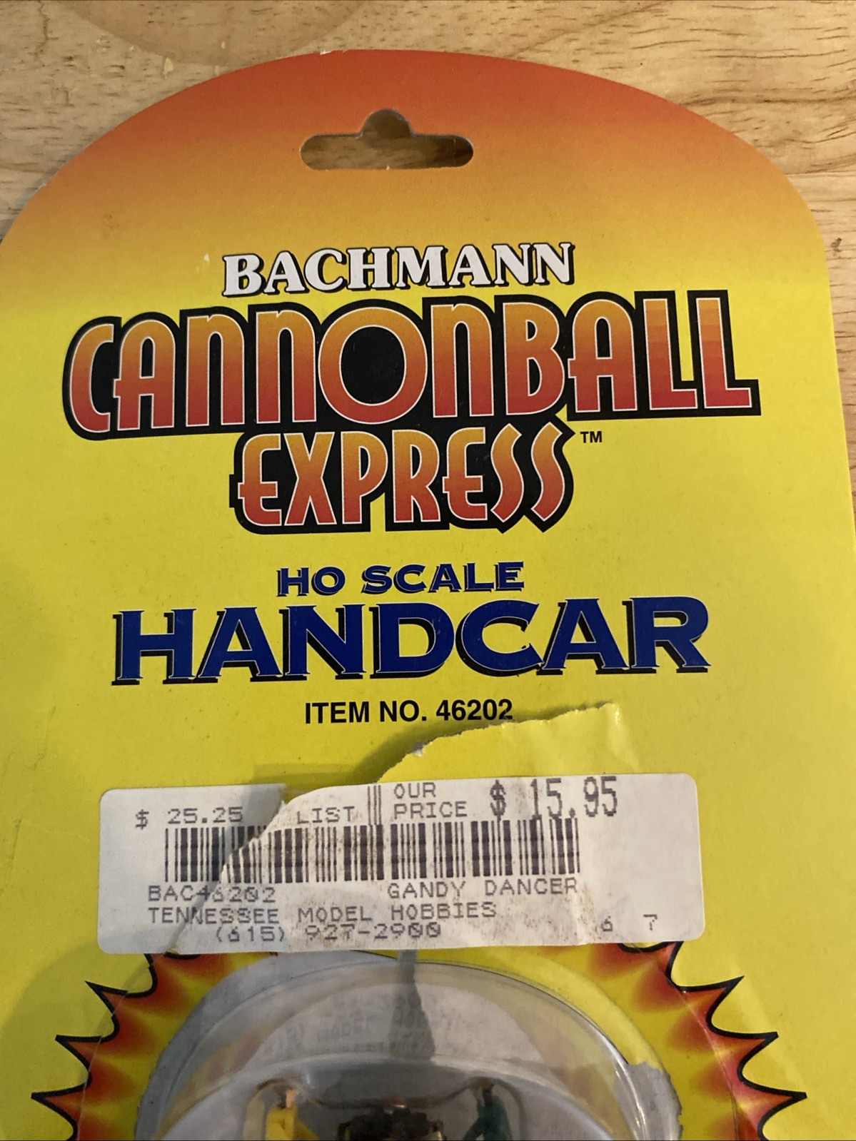 BACHMANN #46202 Cannonball Express Operating Handcar Motorized H.O.1;87 SEALED