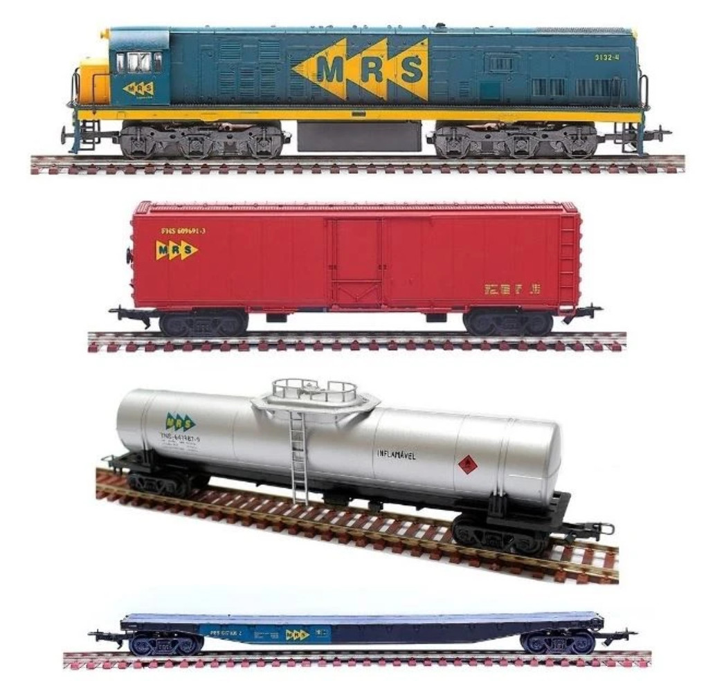 6522 Freight Train Frateschi Eletric Miniature HO Scale 1:87 Collection Locomoti