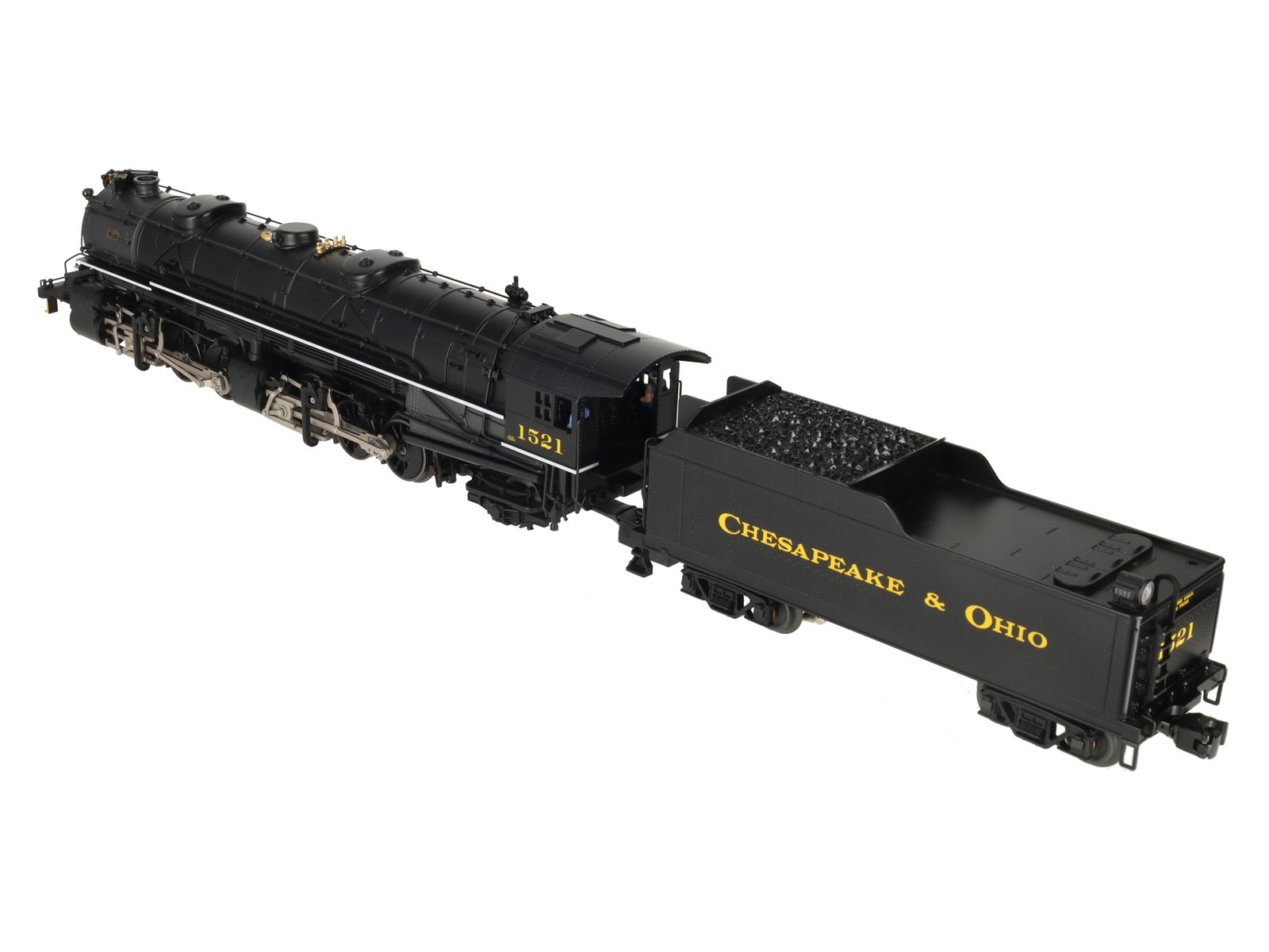 Lionel 6-28075 O Gauge C&O 2-6-6-2 Mallet Steam Locomotive & Tender #1521 EX/Box