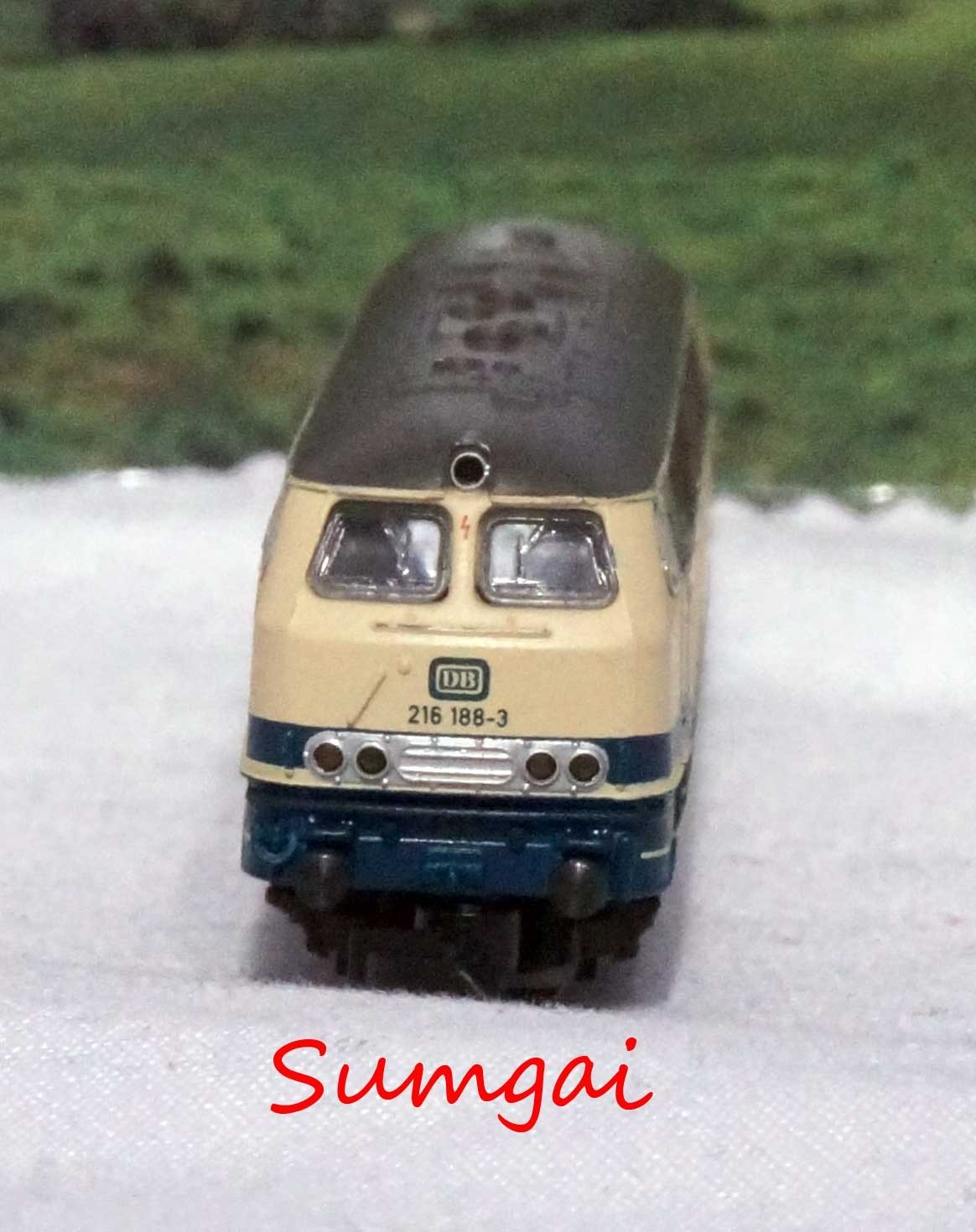 Marklin 88784 Diesel Loco BR 216 Ocean Blue 5-Pole Motor LEDs Z Scale Z Gauge
