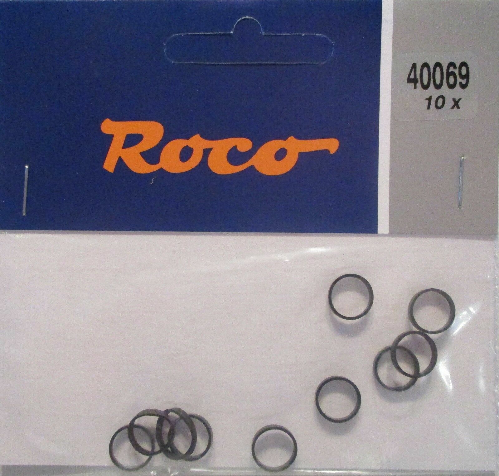 Roco 40069 – 10 x Traction Tyres 9mm O/Dia 1.3mm Wide for 10.3mm- 12.8mm Wheels