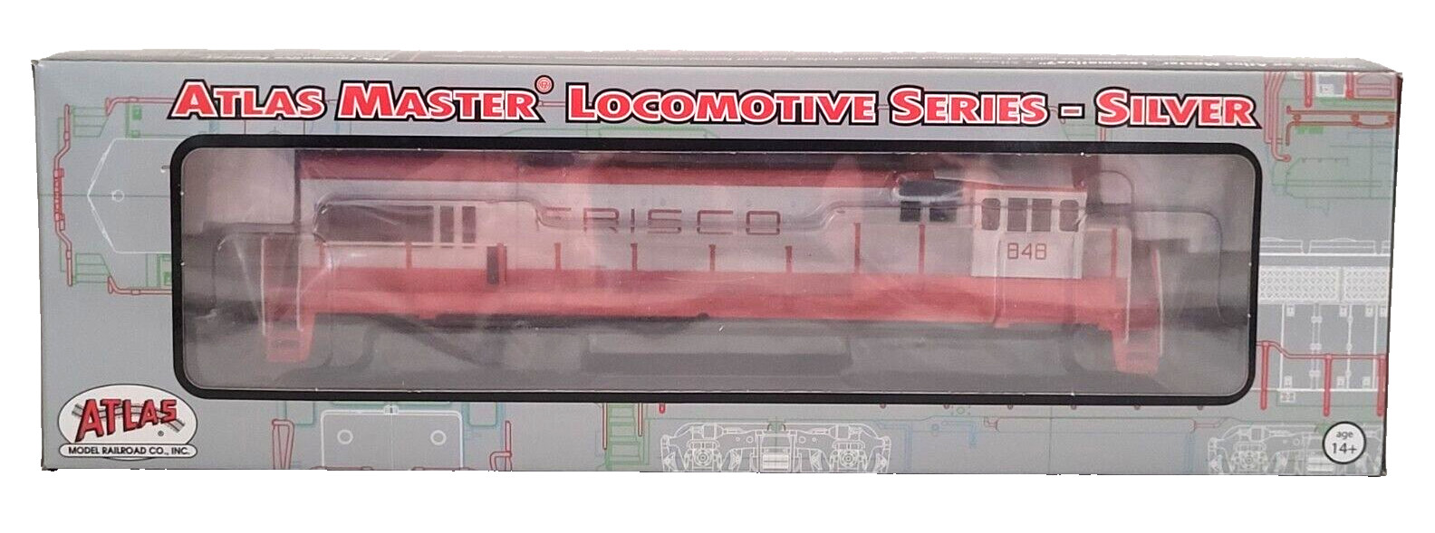 Atlas Silver 10001155 HO Scale GE U30B FRISCO #848 DCC Ready New in Box Tested