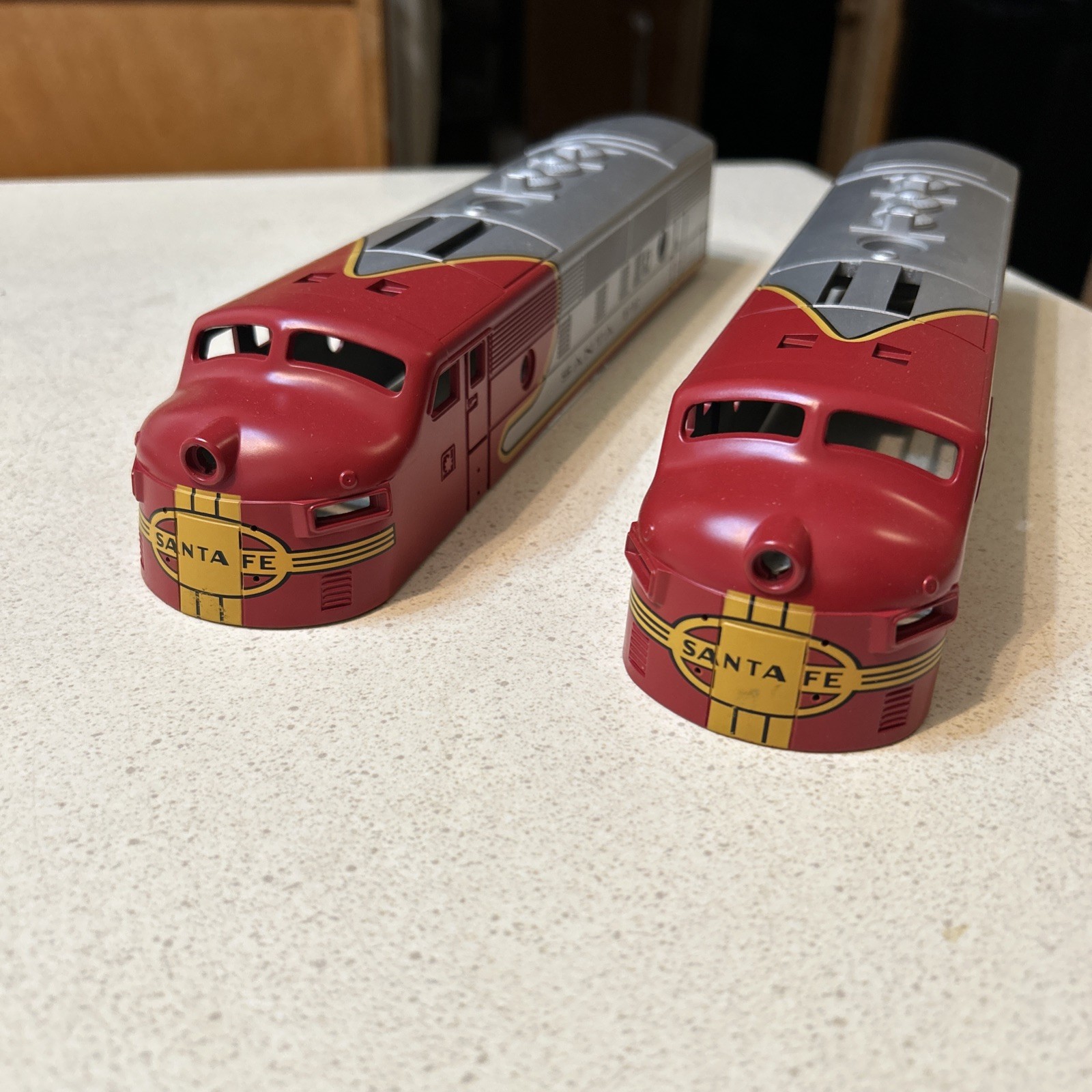 2 Lionel Santa Fe F-3 Diesel O Gauge Shell Only Red And Silver LLC New Nice