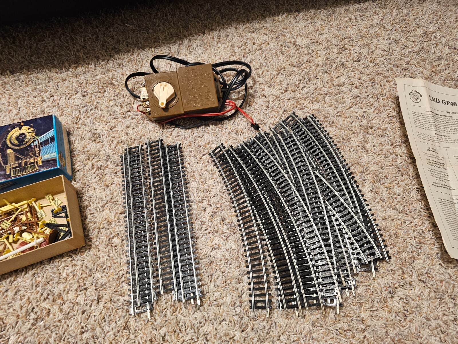 Bachmann HO Union Pacific 866 Train Set EXTRA Cars, Track, Transformer, Bridge
