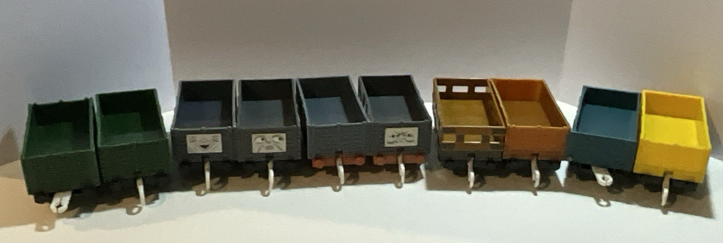 Thomas & Friends Mattel Trackmaster Trouble Trucks Train Tender Car Pcs 10 VTG