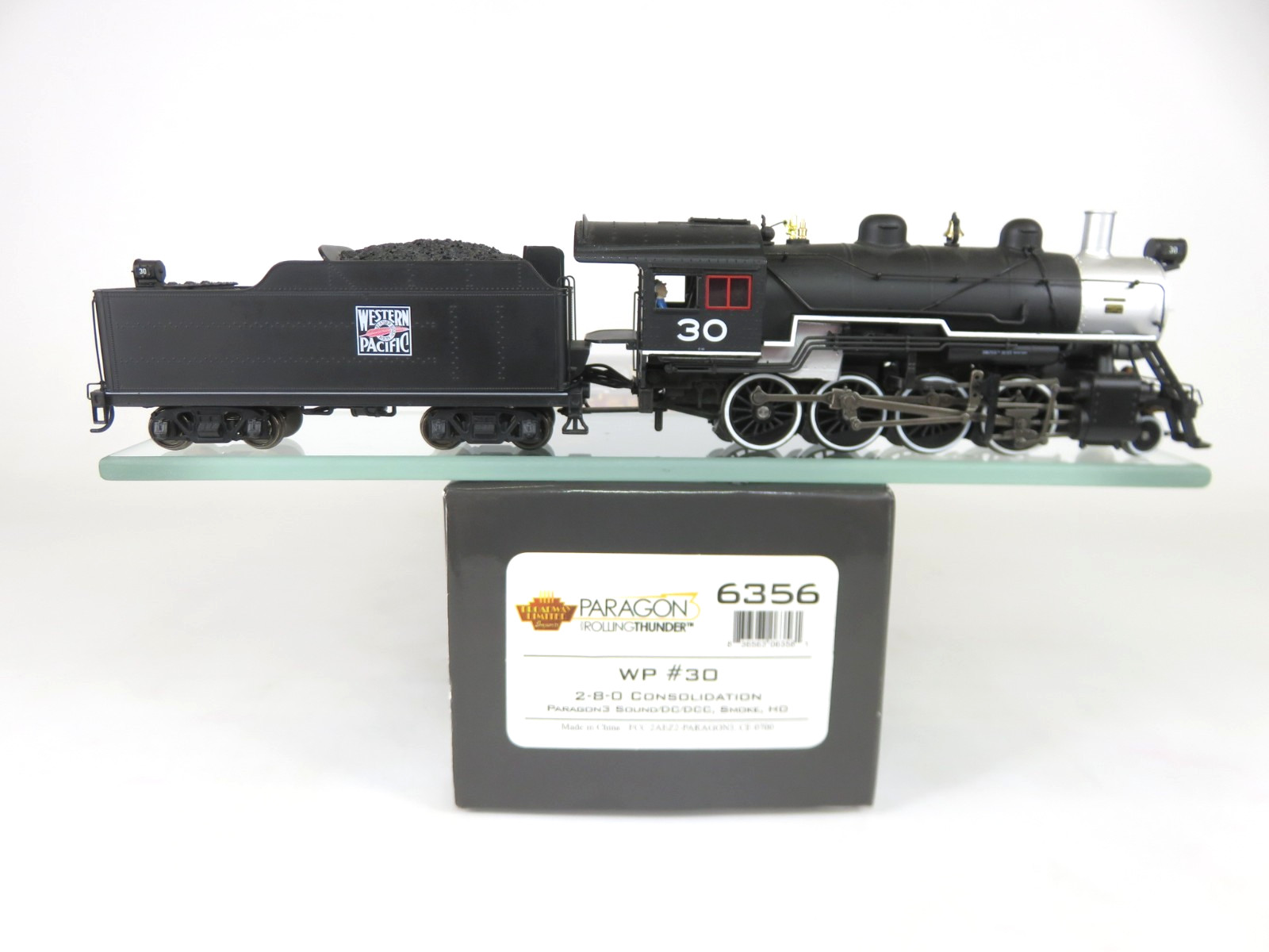 Broadway Limited 6356 HO Western Pacific 2-8-0 Steam Locomotive DCC/Sound/Smoke