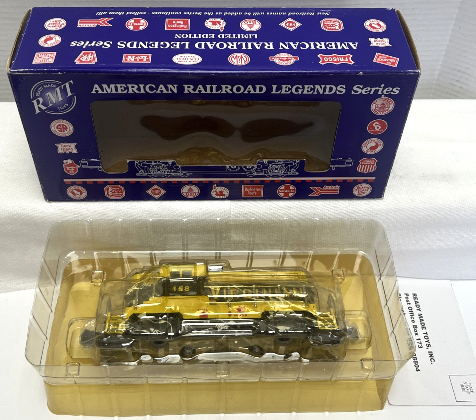 RMT-4351 O/O27 VIRGINIAN BEEP POWERED GP DIESEL LOCOMOTIVE #158 – NIB