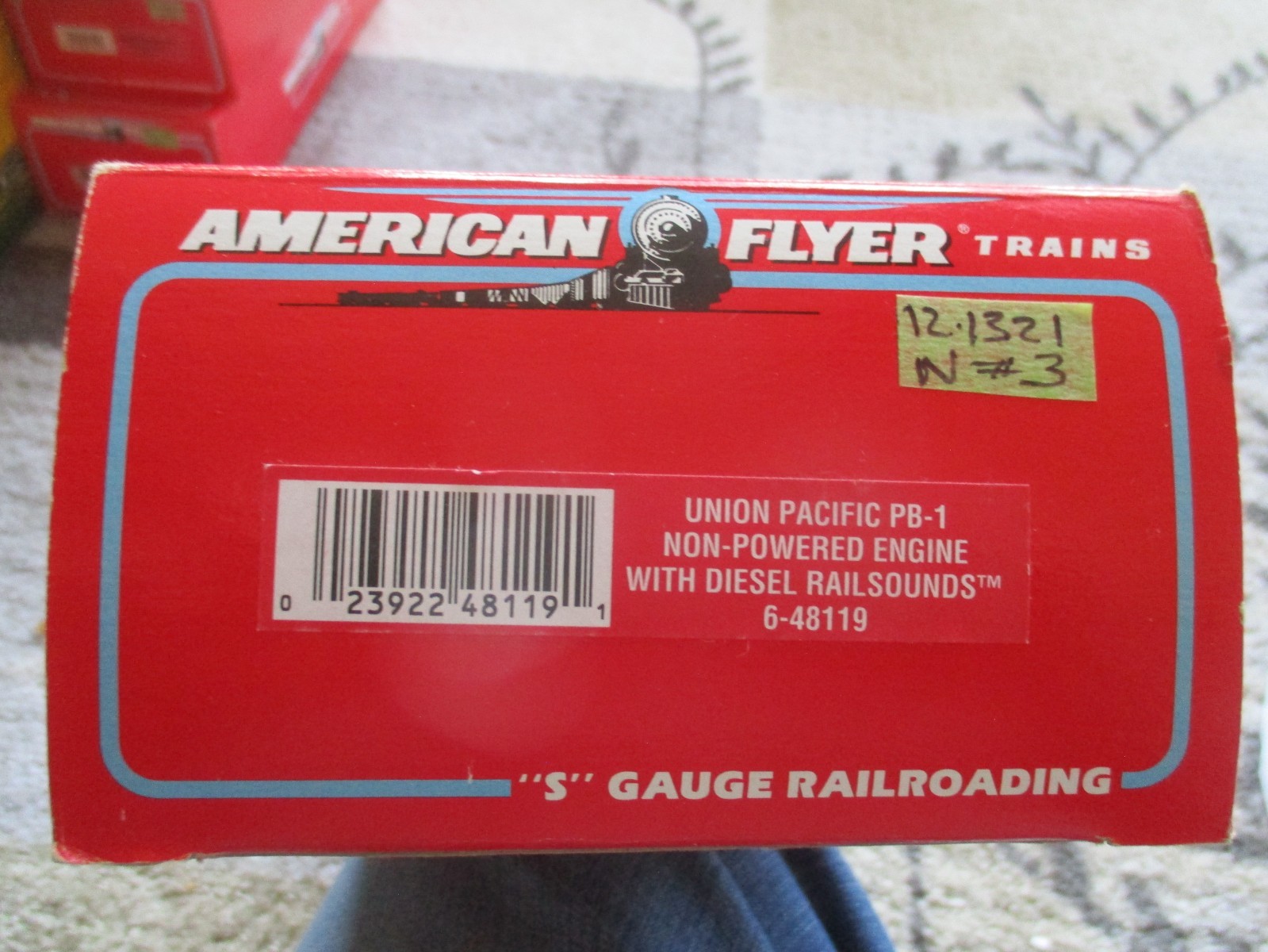 Amer Flyer 6-48119 UP Non-powered Railsounds diesel loco (12/13/21/ #4)