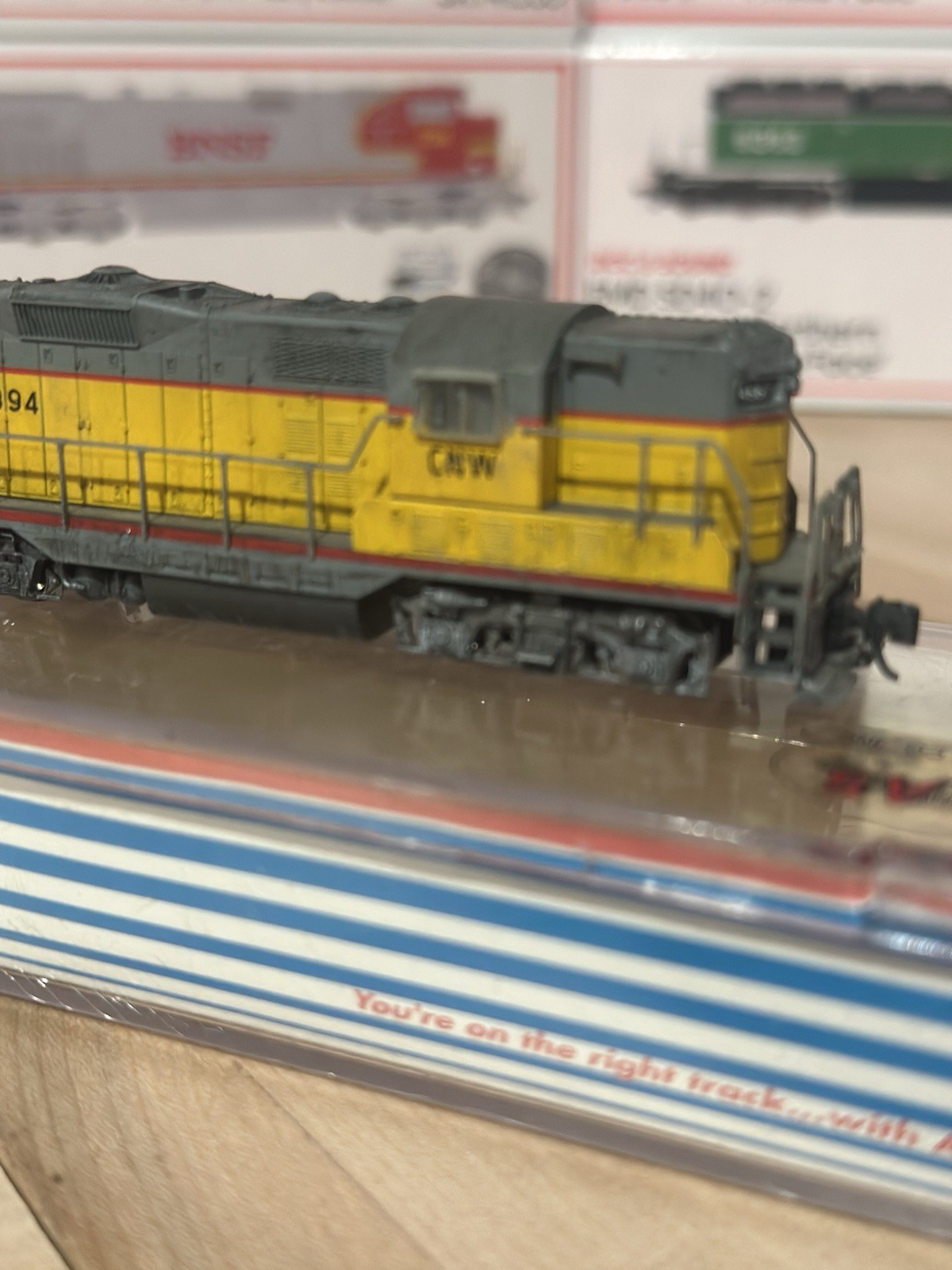 Atlas N GP7 Union Pacific CNW #4394 DC Analog Weathered Custom