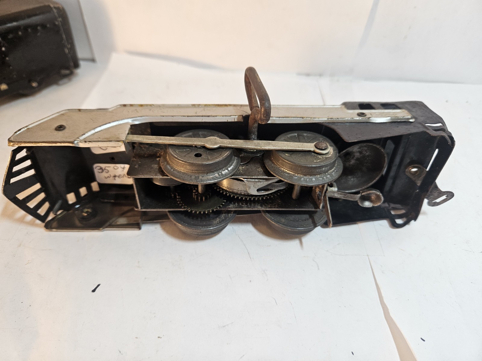 Hafner Pre-war O gauge 1010 Black & Silver Locomotive, Tender & Caboose (#4)