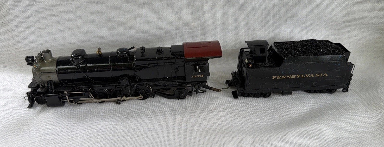 HO Painted BRASS United Scale Models PRR 2-8-2 PENNSYLVANIA L-1 Mike #1372