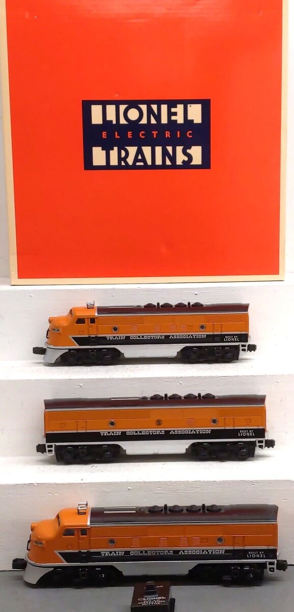 Lionel 6-11737 O Gauge TCA 40th Anniversary F3 ABA Diesel Locomotive Set EX/Box