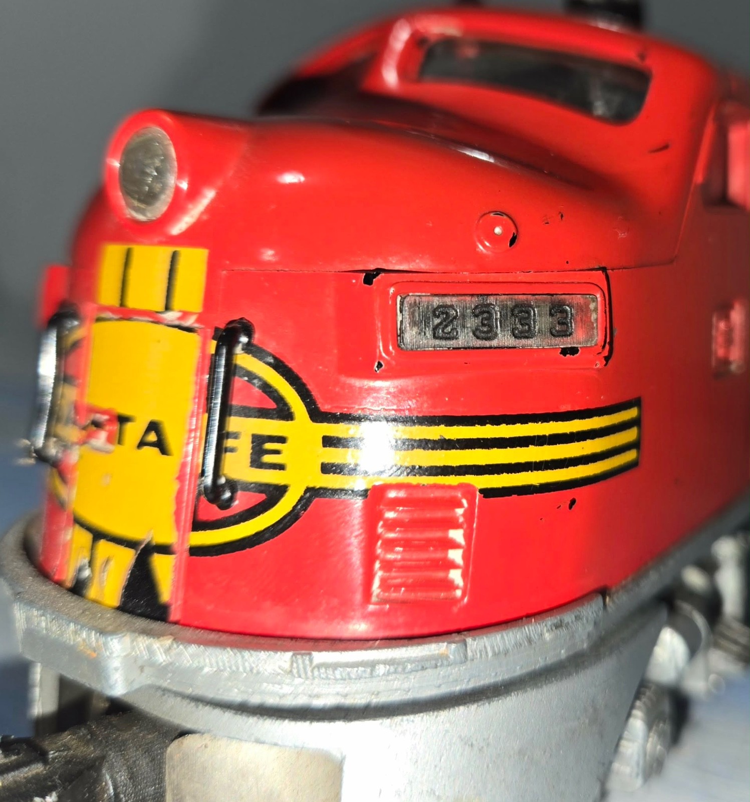 Lionel 2333 Santa Fe F3 A-A Postwar Diesel Set O Gauge Runs Excellent Video No