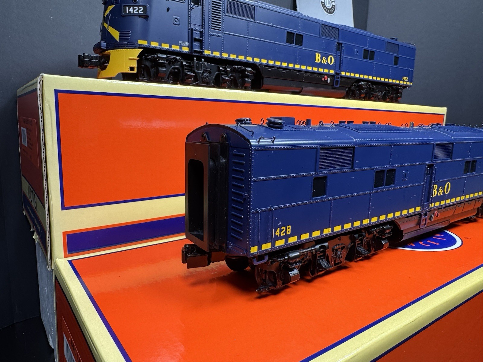 Lionel LEGACY 6-82829 Baltimore & Ohio E-7 diesel engine AA set #1422 #1428 EX