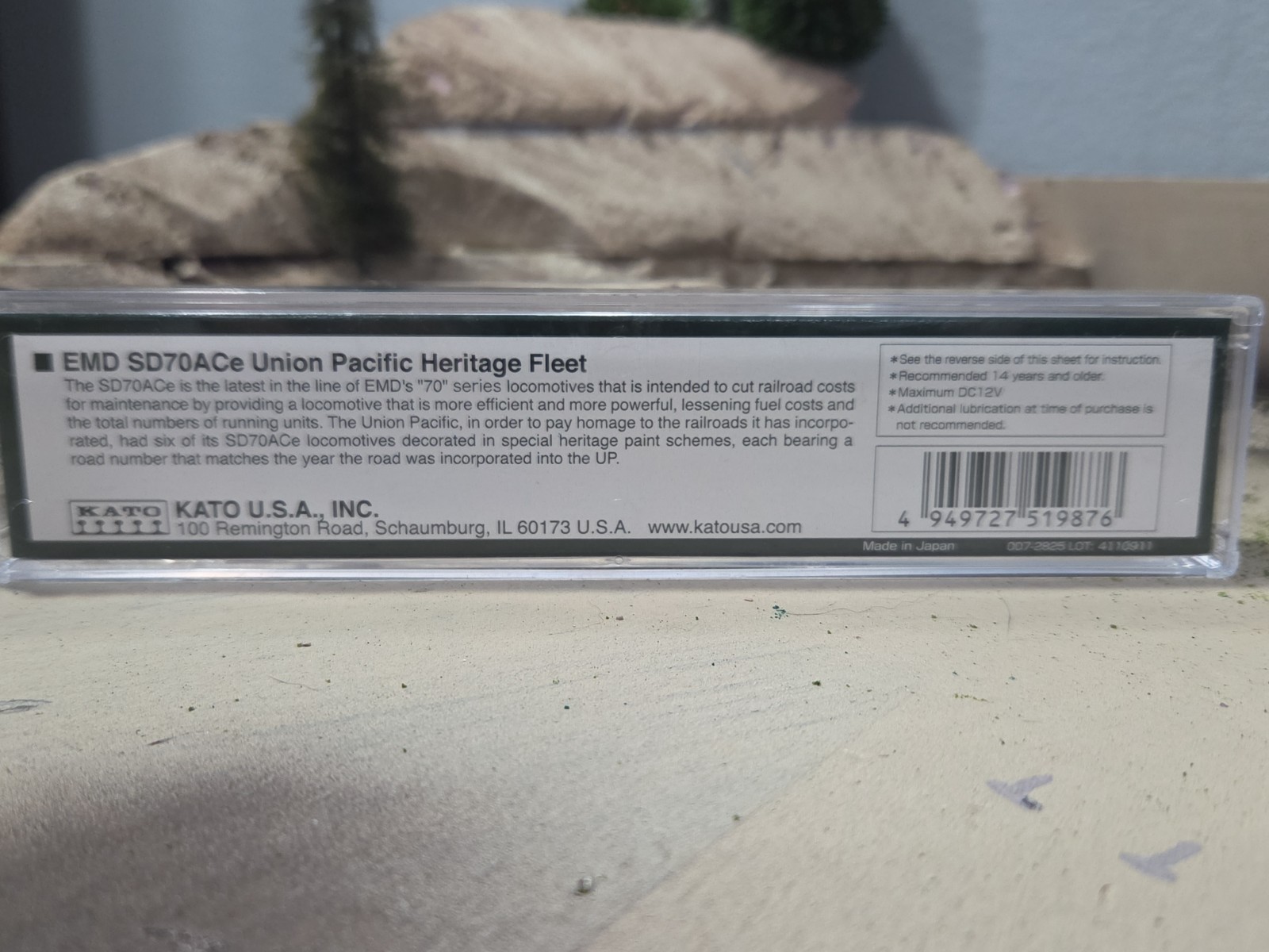 KATO N SCALE LOCOMOTIVE EMD SD70ACe D&RGW HERITAGE #1989 TESTED!