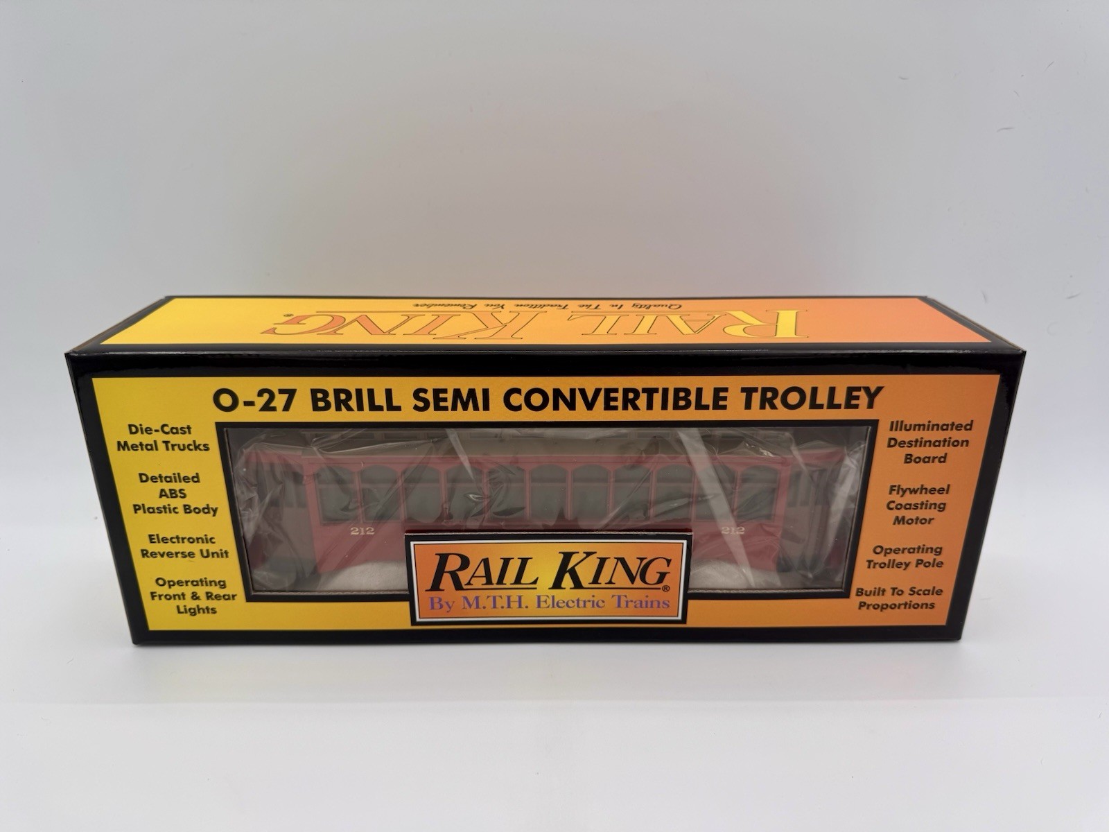 MTH Allentown Brill Semi-Convertible Trolley With Proto-Sound 30-2512-1