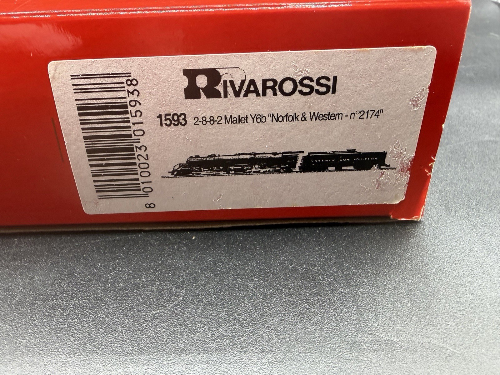 Rivarossi 1593 HO Norfolk and Western Mallet Y6B Locomotive and Tender #2174