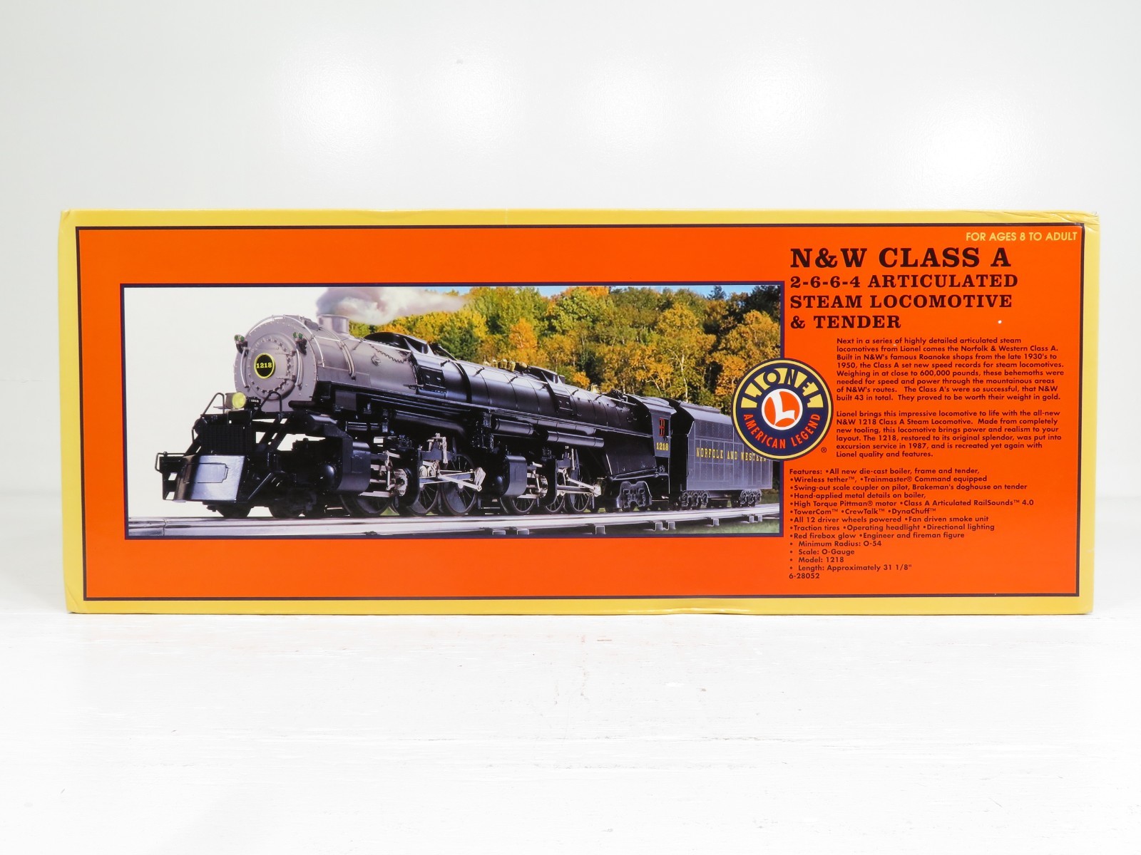 Lionel 6-28052 N&W Class A 2-6-6-4 Steam Locomotive LN