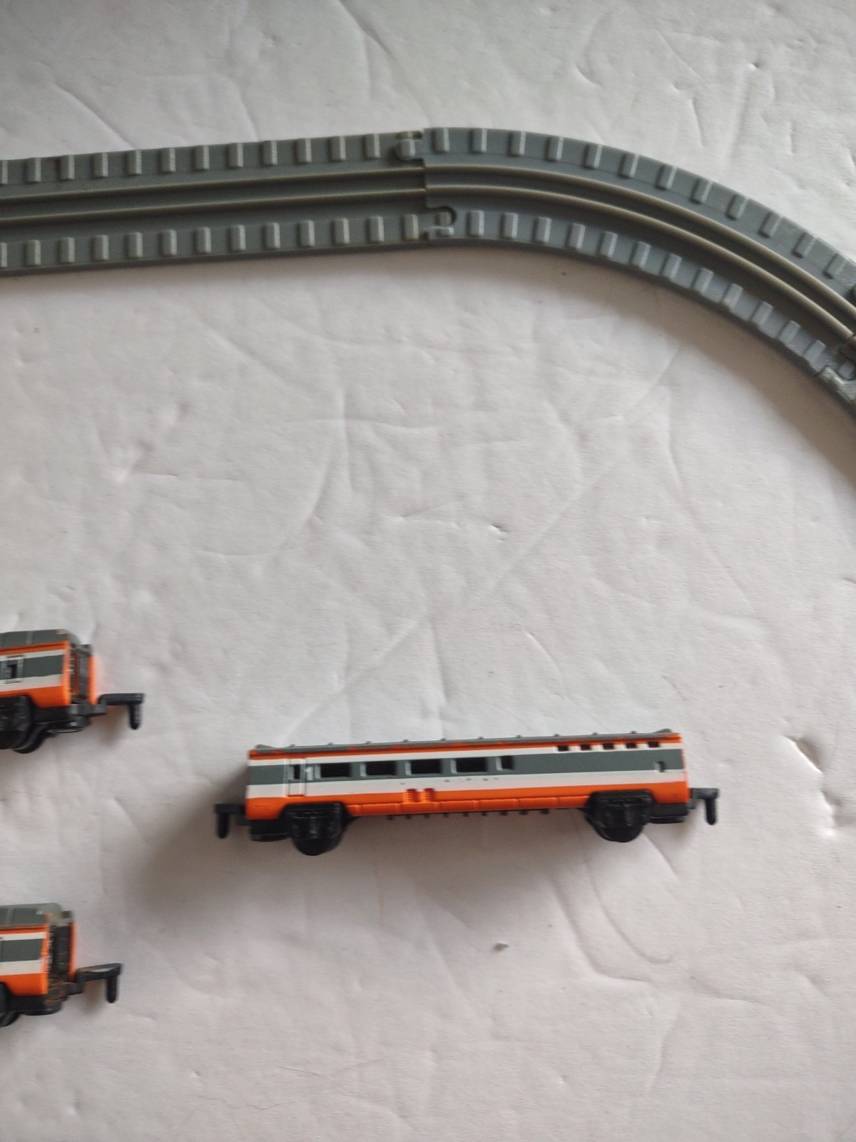 MICRO MACHINES MINIATURE 5 CAR TGV HIGH SPEED BULLET TRAIN PASSENGER ENGINE 1989