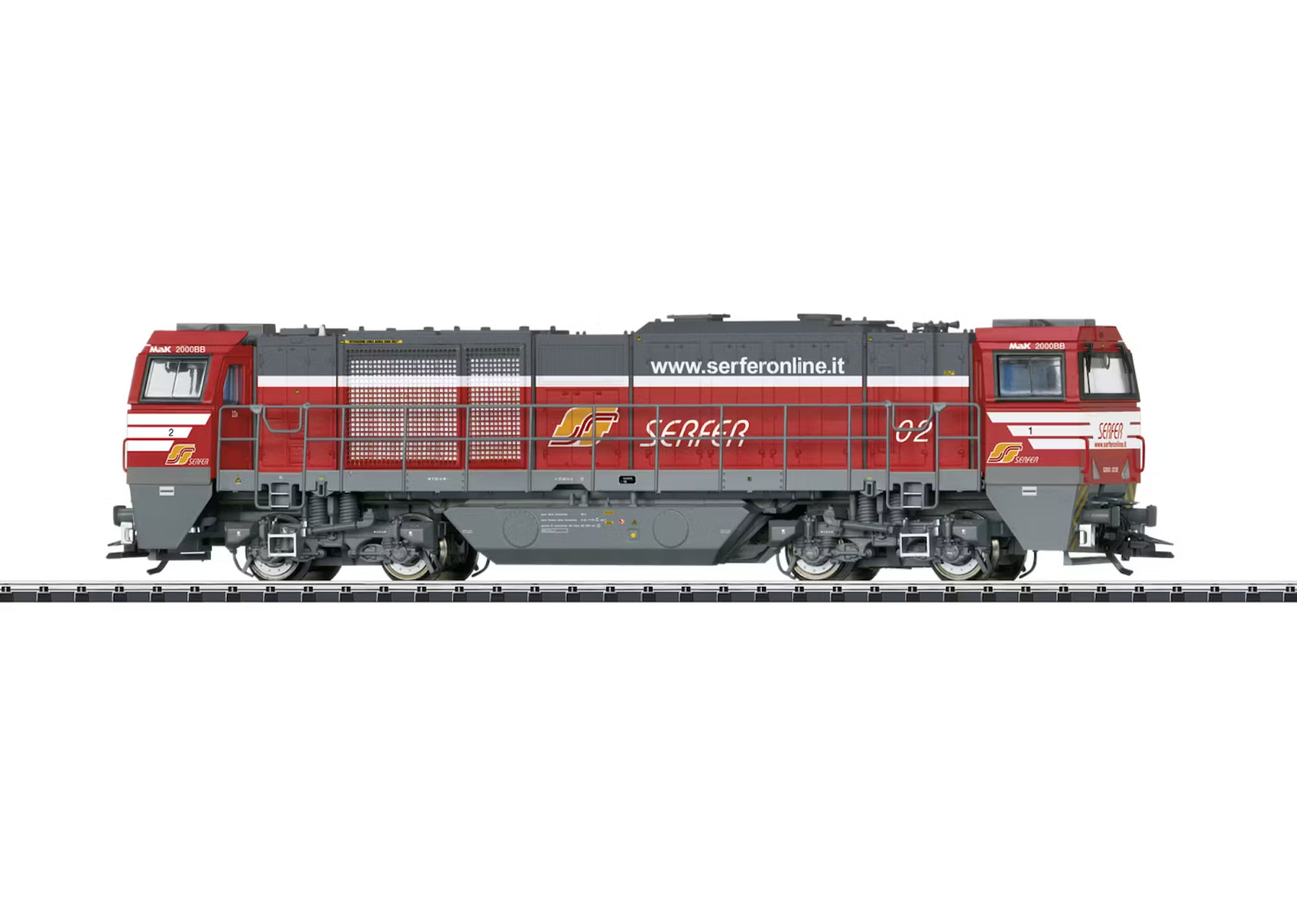 TRIX 22343 22343 G2000.02 SE SERFER Red/Grey Livery With White Stripes DCC SOUND