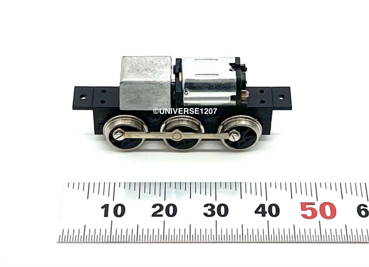 N/HOn30/HOe/009 Gauge 0-6-0 Rod-Driven Locomotive Power Drive Chassis 23mm/8mm