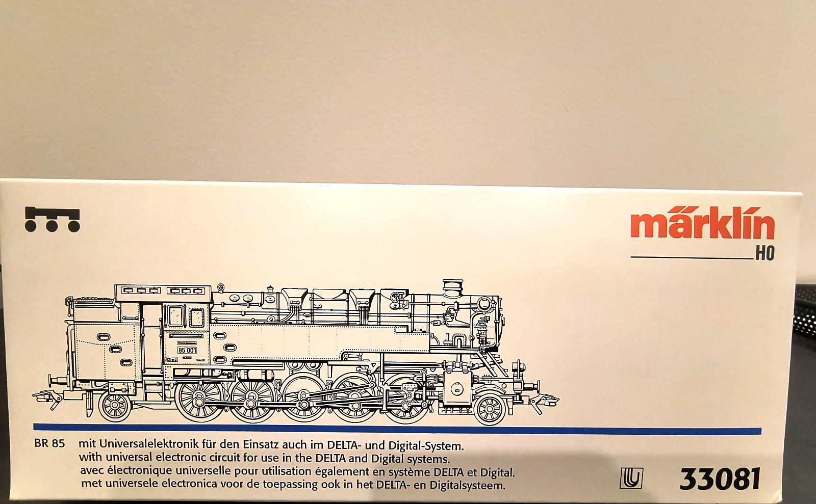 MARKLIN HO 33081 BR 85-001 STEAM LOCO 2-10-2 GSR HELLS VALLEY/BLECK FOREST NIB