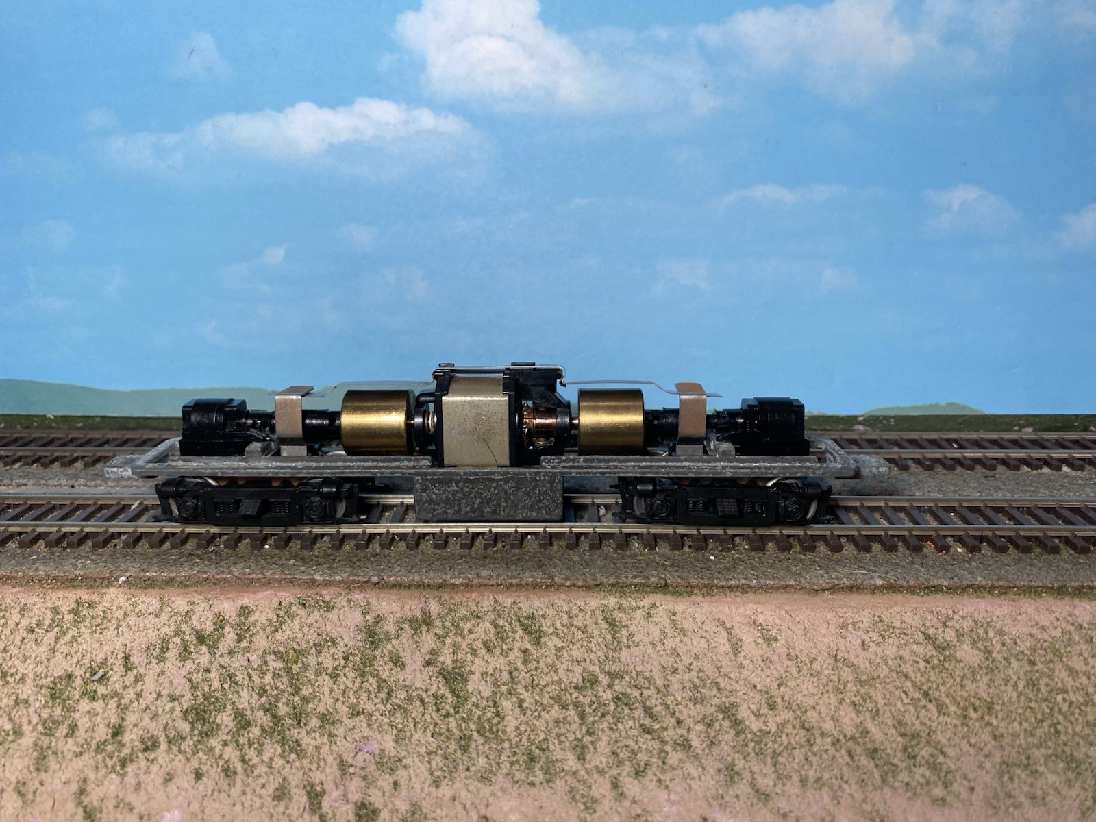 HO Older Style Stewart Baldwin AS-16 Powered Chassis Only w/New Axle Gears. READ