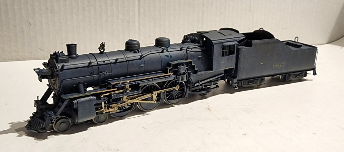 Westside Model Company HO J-1 Pacific 4-6-2 Locomotive Wabas #667