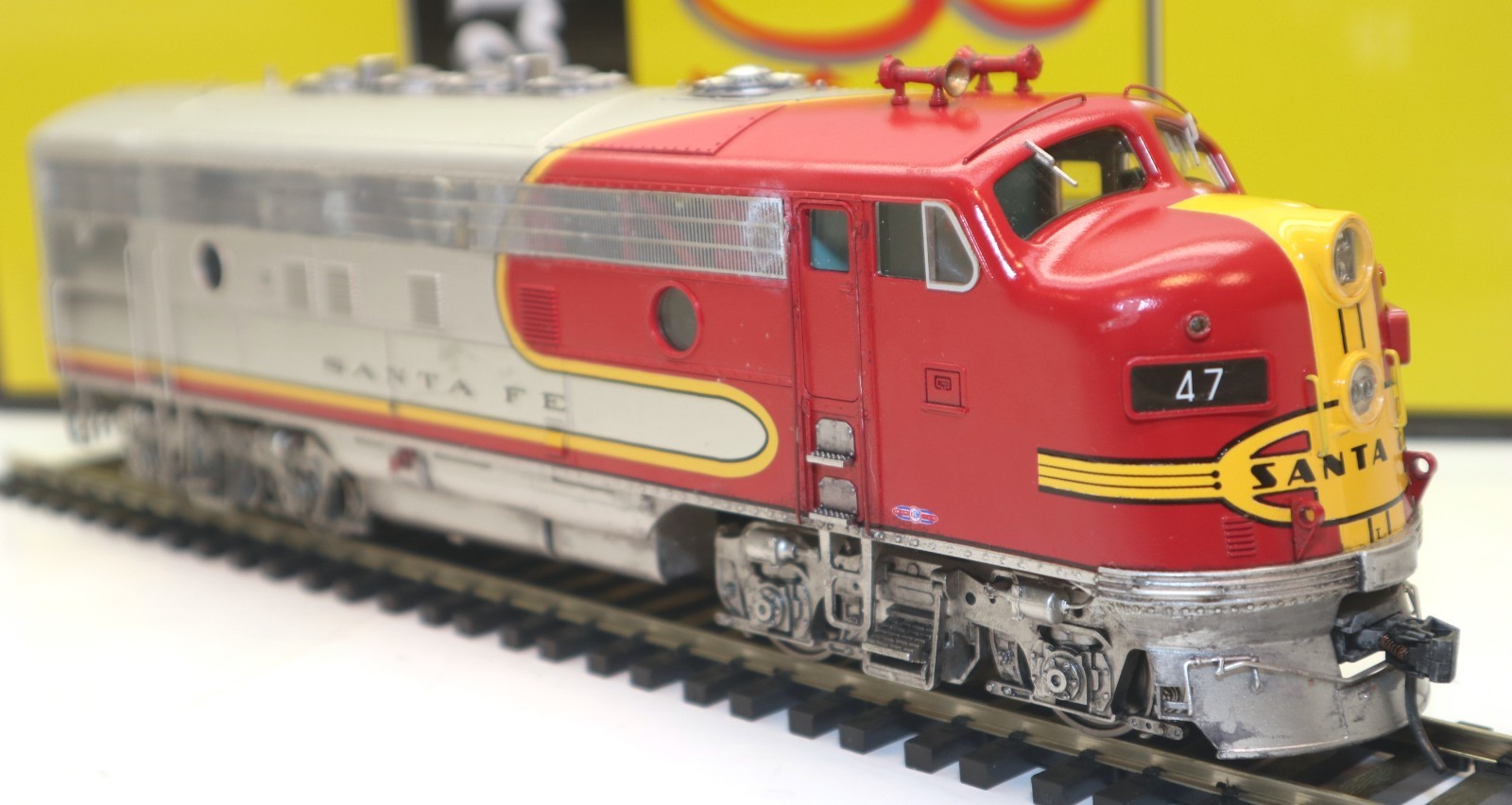 3rd Rail, 2-Rail O, #47, Santa Fe, F-7 POWERED A, QSI/DCC, Run #1, C-7 EX/OB
