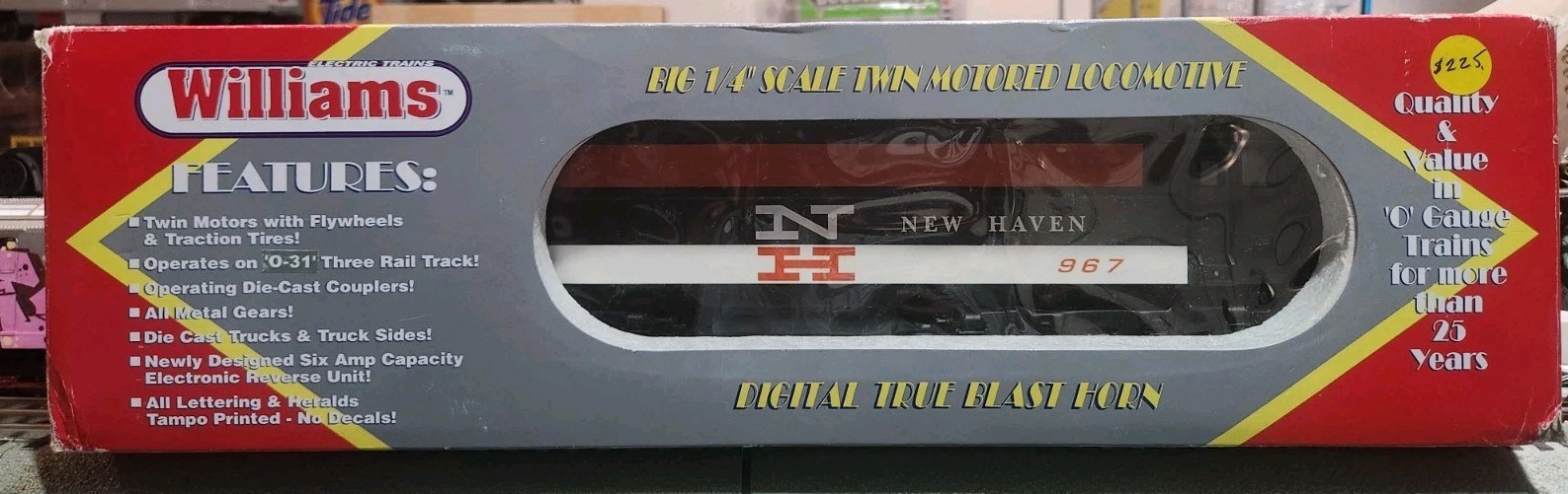 Williams E60-100 O Scale New Haven E60 Electric Locomotive w/Horn. Cab #967