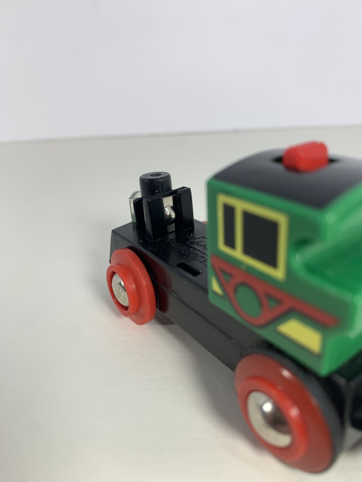 Brio, Thomas, & Spencer Wooden Railway Train Lot – 4 Engines & 2 Carts