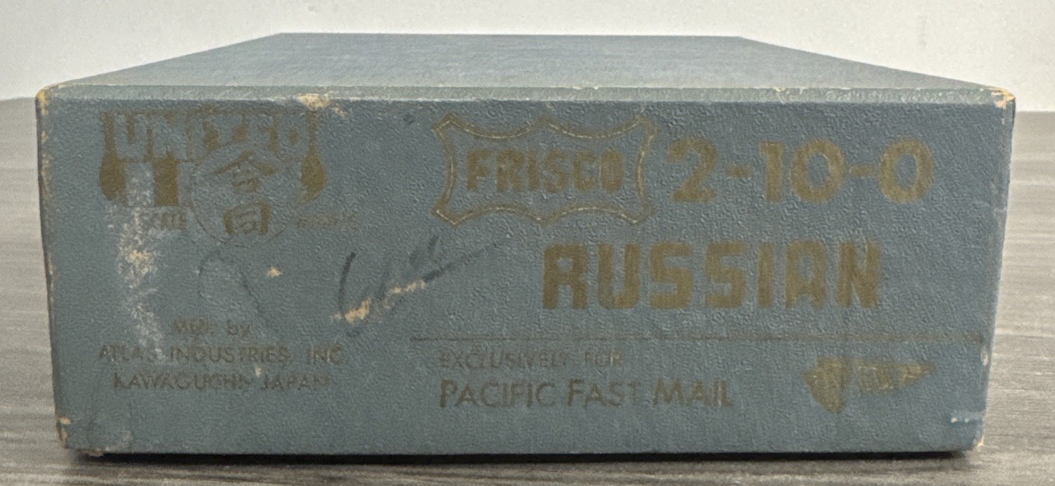 Pacific Fast Mail HO Brass Decapod FRISCO 2-10-0 Russian Painted Black & Tested!