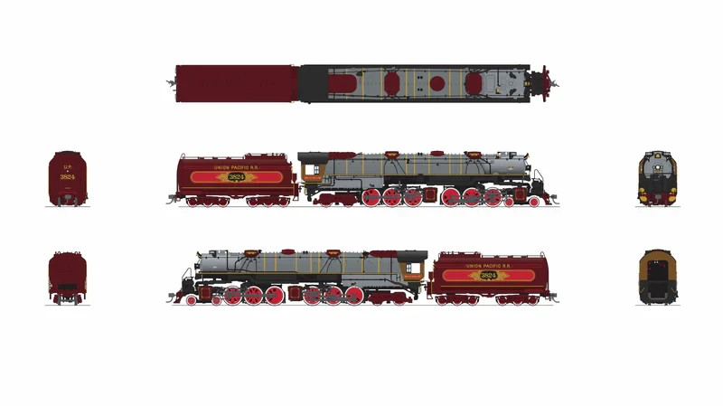 BLI HO UP Early Challenger (CSA-2), #3824, Ornate, No-Sound / DCC-Ready