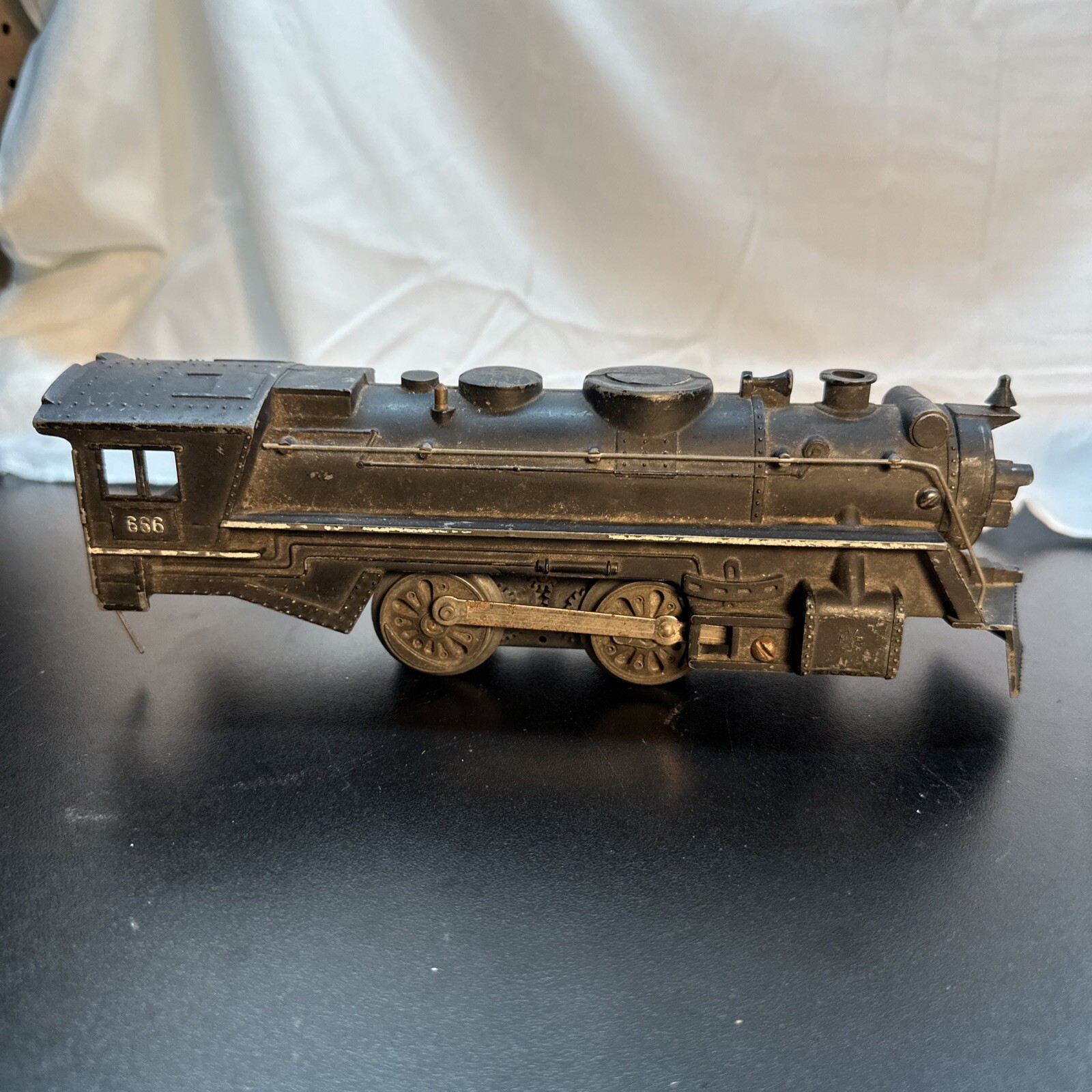 Marx Toys 666 Steam Engine Locomotive Train Black Steam