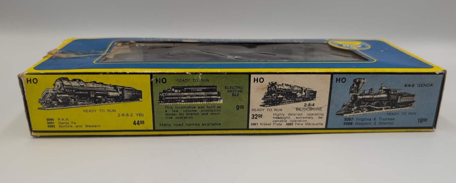 AHM HO Scale Santa Fe #34 Saddle Tank Black Steam Locomotive AT & SF Austria