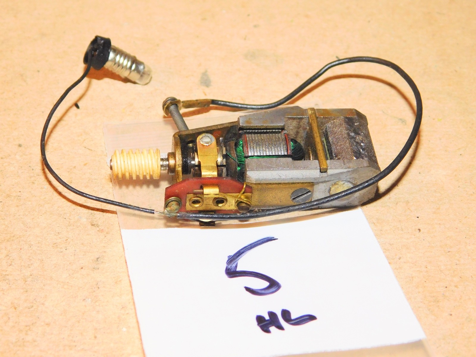 Tyco Mantua HO Parts Pacific Mikado Steam Locomotive Motor w/ Light RUNS WELL #5